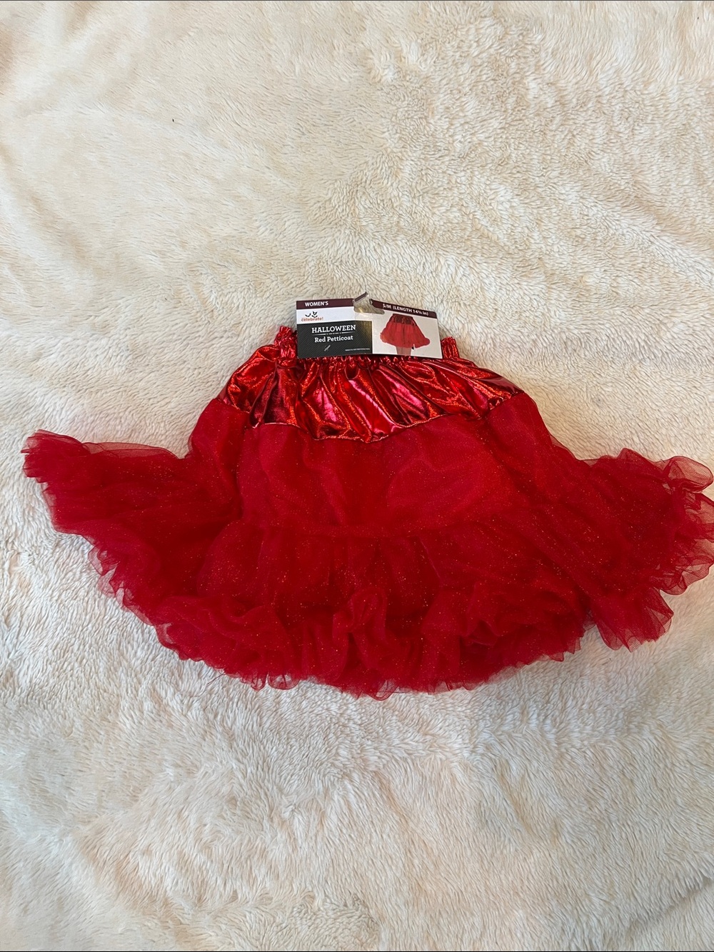 Adult Red Tutu Petticoat S/M new